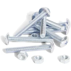 8 boulons poêlier cruciforme acier zingué - 5x40 mm^Gifi Outlet