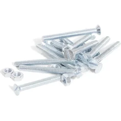 12 boulons tête fraisée acier zingué - 4x40 mm^Gifi Discount
