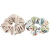 2 chouchous assortis nude uni/imprimé fleurs^Gifi Hot