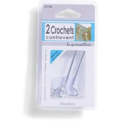 2 crochets contrevent acier zingué - 2x80 mm^Gifi Hot