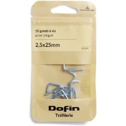 10 gonds à vis acier zingué - 2,5x25 mm^Gifi Clearance