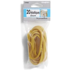 20 élastiques en caoutchouc marron Ø6 cm^Gifi Hot