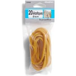 20 élastiques en caoutchouc marron Ø6 cm^Gifi Hot