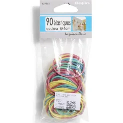 20 élastiques en caoutchouc coloré Ø6 cm^Gifi Hot