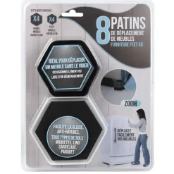 8 patins de déplacement pour meubles^Gifi New