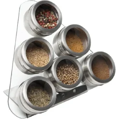 Gifi Vaisselle Et Accessoires De Table^6 pots à épices avec support aimanté