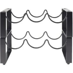 Gifi Rangement De Cuisine^2 range bouteilles x3 métal noir