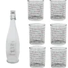 Gifi Vaisselle Et Accessoires De Table^6 verres et 1 bouteille 1 L