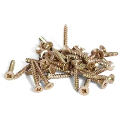 40 vis agglo tête fraisée acier bichromaté - 3x20 mm^Gifi