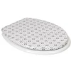Abattant WC blanc design fleurs^Gifi Sale