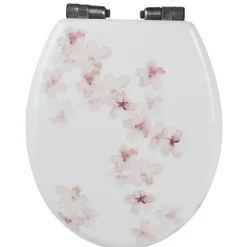 Abattant WC blanc design fleurs de cerisier roses^Gifi Hot