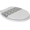 Abattant WC blanc motifs triangles^Gifi Clearance