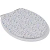Abattant WC bois terrazzo avec frein de chute déclipsable réglable^Gifi Discount