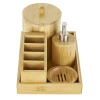 Accessoire de salle de bain en bambou x 5^Gifi Best