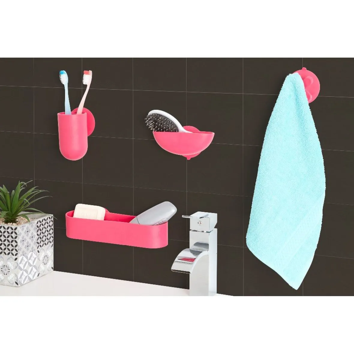 Accessoires SDB pour enfants 4 pièces^Gifi New