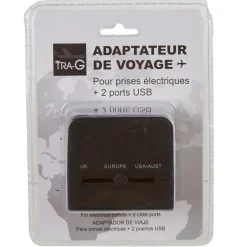 Adaptateur de voyage universel^Gifi Outlet