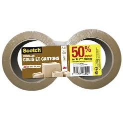 Adhésif d'emballage Scotch marron x2^Gifi Best