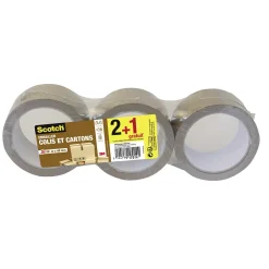 Adhésif d'emballage Scotch marron x3^Gifi New