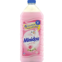 Sale Adoucissant Minidou La vie en rose 75 lavages 1,875L Entretien Du Linge