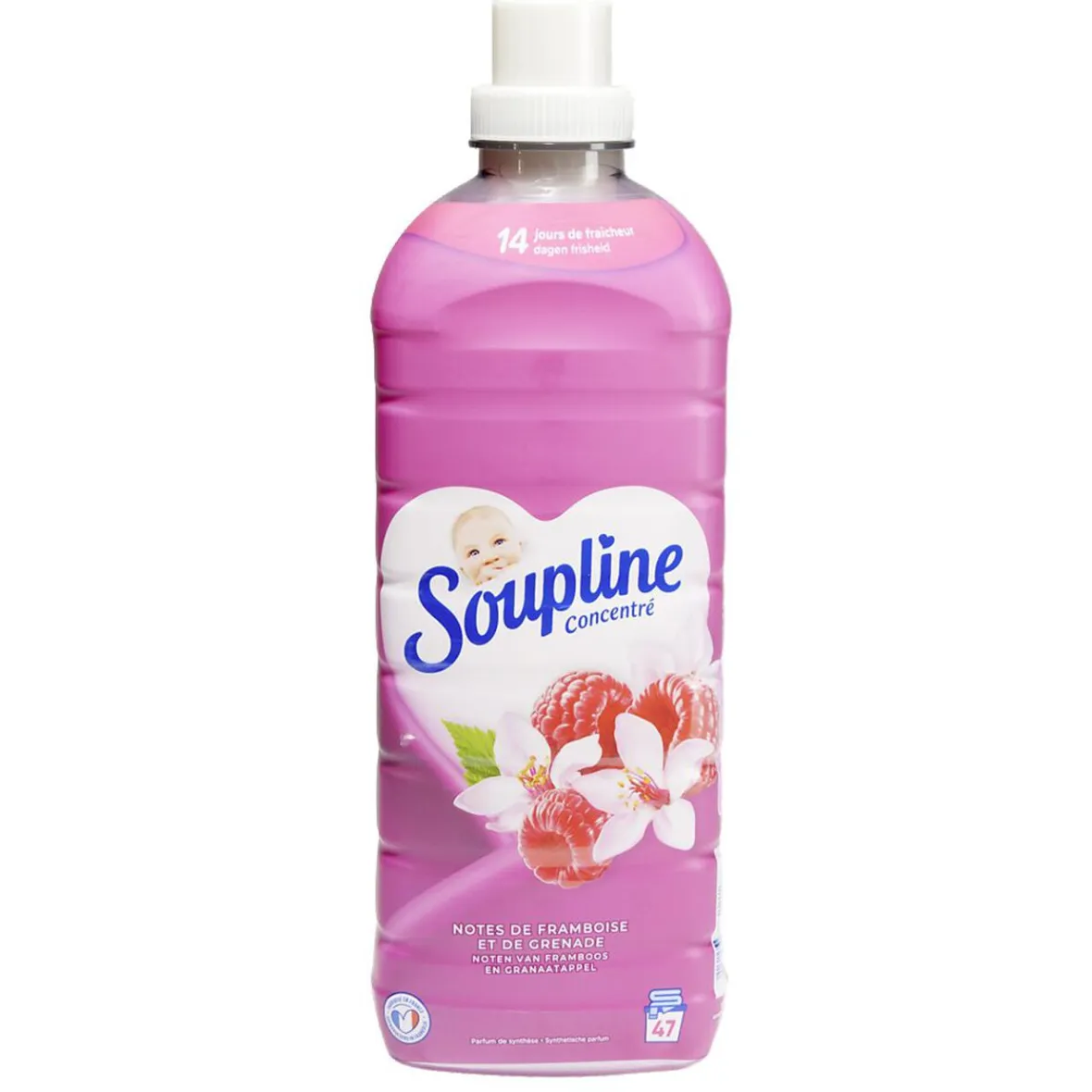 Sale Adoucissant Soupline concentré framboise et grenade 1L Entretien Du Linge