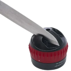 Gifi Préparation Culinaire^Aiguiseur couteau double position rouge et noir