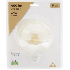 Ampoule à filament E27 forme globe doré 4,7W=35W^Gifi Hot
