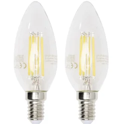 Ampoule à filament LED C35 E14 x2^Gifi Discount