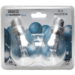 Ampoule B22 éco halogène A55 x2^Gifi Hot