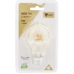Ampoule déco ambrée A60 E27^Gifi Best