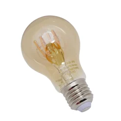 Ampoule déco ambrée blanc chaud E27 A60 7W 400lm^Gifi Discount