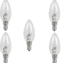 Ampoule halogène E14 28 Watts C35 x5^Gifi Online