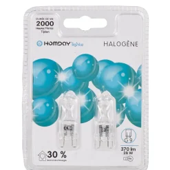 Ampoule halogène G9 x2^Gifi New