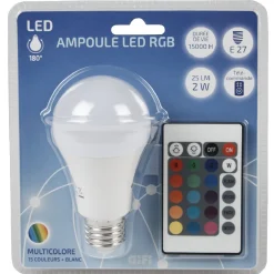 Ampoule LED E27 couleurs changeantes^Gifi Sale