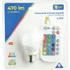 Ampoule LED E27 G45 couleurs changeantes avec télécommande 470lms^Gifi Outlet
