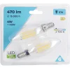 Ampoule LED filament E14 C35 470lms x2^Gifi Best