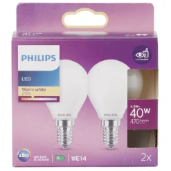 Ampoule LED P45 E14 40W x2^Gifi New