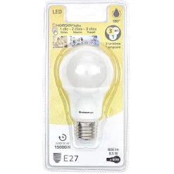 Ampoule ronde led E27 806 Lumen 3 modes^Gifi New