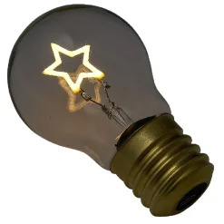 Ampoule USB rechargeable filament LED étoile jaune Ø7xH12cm^Gifi Clearance