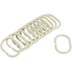 Anneau de douche forme ovale plastique vert x12^Gifi Hot