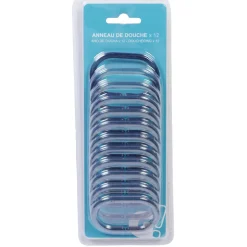Anneau de douche gris transparent x12^Gifi Discount