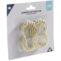 Anneau de douche métal doré x12^Gifi Clearance