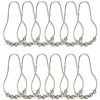 Anneau de douche métal gris x12^Gifi