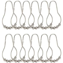 Anneau de douche métal gris x12^Gifi