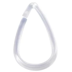 Anneau rideau de douche transparent x12^Gifi New
