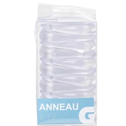 Anneau rideau de douche transparent x12^Gifi New