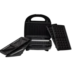 Gifi Petit Électroménager^Appareil à croque monsieur 3en1 gaufre et grill 750W
