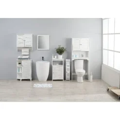 Armoire de salle de bain murale blanc Valentine^Gifi Discount