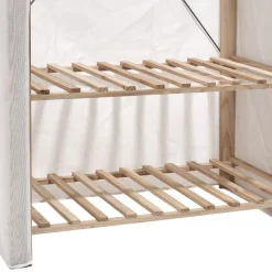 Best Armoire dressing en bois et housse coton Rangement