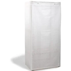 Best Armoire dressing en bois et housse coton Rangement