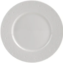 Gifi Vaisselle Et Accessoires De Table^Assiette à dessert blanc effet martelé x4